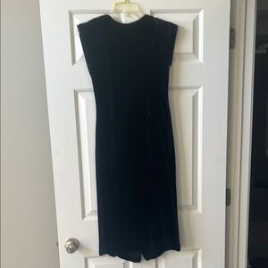 Vintage Patty O’Neal Black Velvet Backless Dress with Bow